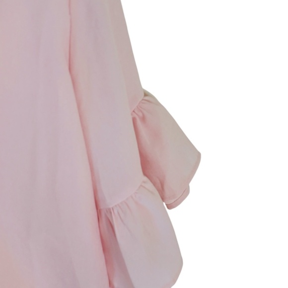 ShowPo Pink pastel Flounce sleeve Blouse SZ 6 - Picture 10 of 10